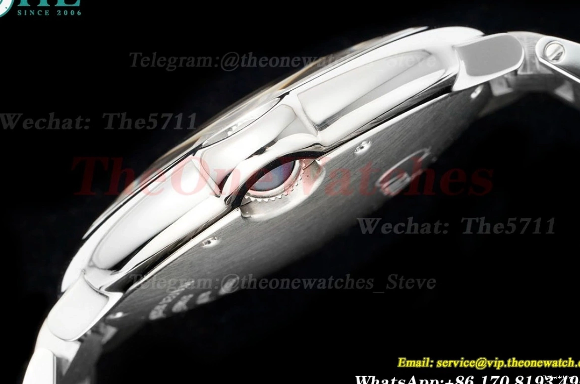 Dial White SS 42mm AF De Ballon Cartier Bleu SS A2824 1219